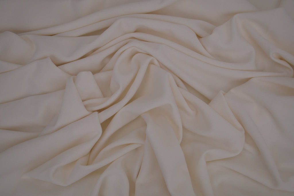 Crepe Stretch Fabric for Bridal & Evening Dresses - Ivory