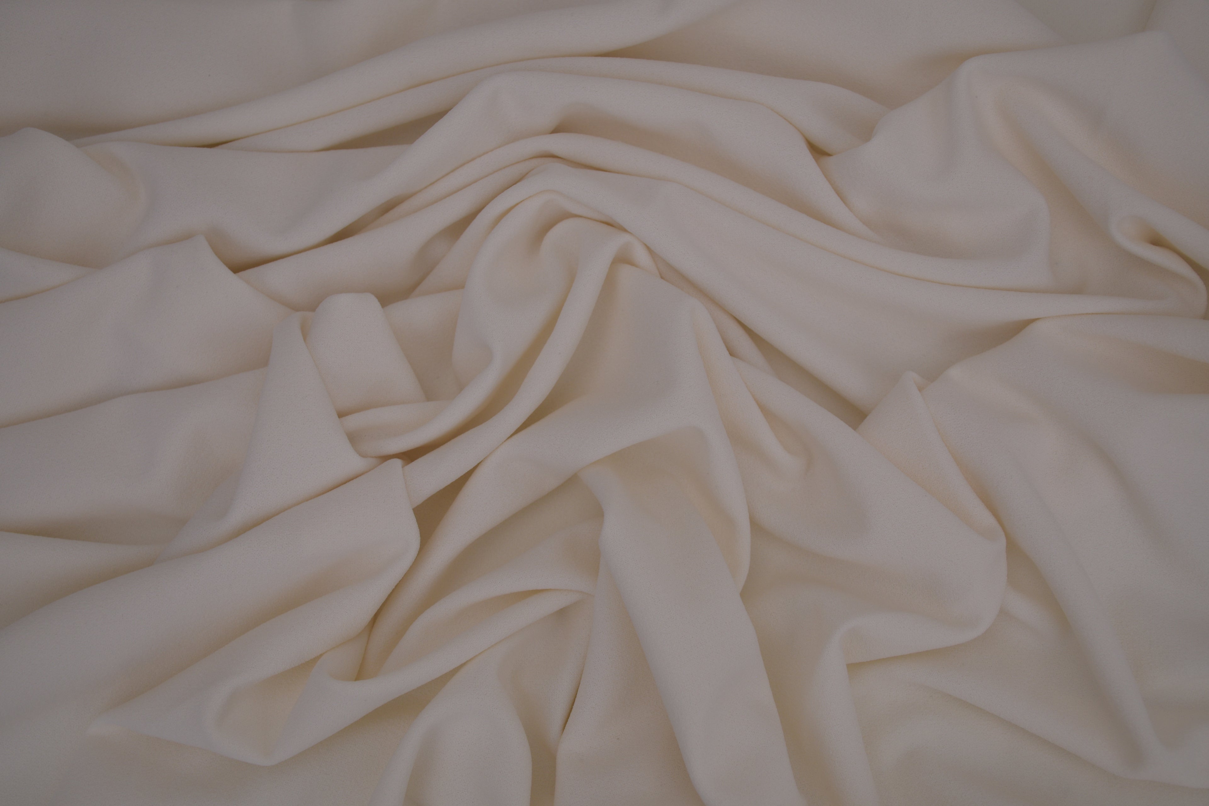 Crepe Stretch Fabric for Bridal & Evening Dresses - Ivory