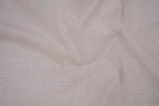 Gingham Checks Yarn-Dyed Cotton Fabric - Almond