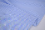Gingham Checks Yarn-Dyed Cotton Fabric -  Sky