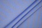 Gingham Checks Yarn-Dyed Cotton Fabric -  Sky