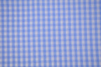 Gingham Checks Yarn-Dyed Cotton Fabric -  Sky