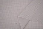 Gingham Checks Yarn-Dyed Cotton Fabric - Almond