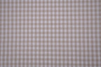 Gingham Checks Yarn-Dyed Cotton Fabric - Almond