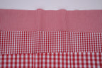 Gingham Checks Yarn-Dyed Cotton Fabric -  Heritage Red