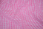 Gingham Checks Yarn-Dyed Cotton Fabric -  Peony Pink