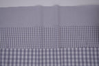 Gingham Checks Yarn-Dyed Cotton Fabric -  Pebble Grey
