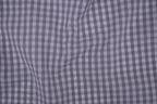 Gingham Checks Yarn-Dyed Cotton Fabric -  Pebble Grey