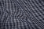 Gingham Checks Yarn-Dyed Cotton Fabric - Midnight Navy