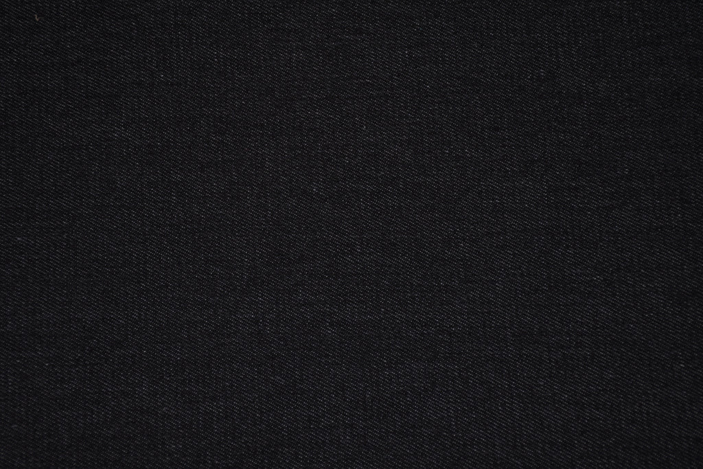 Denim Teddy Sherpa Fleece Fabric - Black
