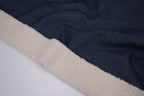 Denim Teddy Sherpa Fleece Fabric - Medium Blue