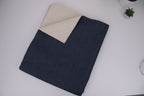 Denim Teddy Sherpa Fleece Fabric - Medium Blue