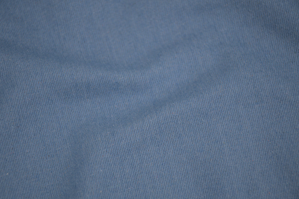 Denim Teddy Sherpa Fleece Fabric - Light Blue