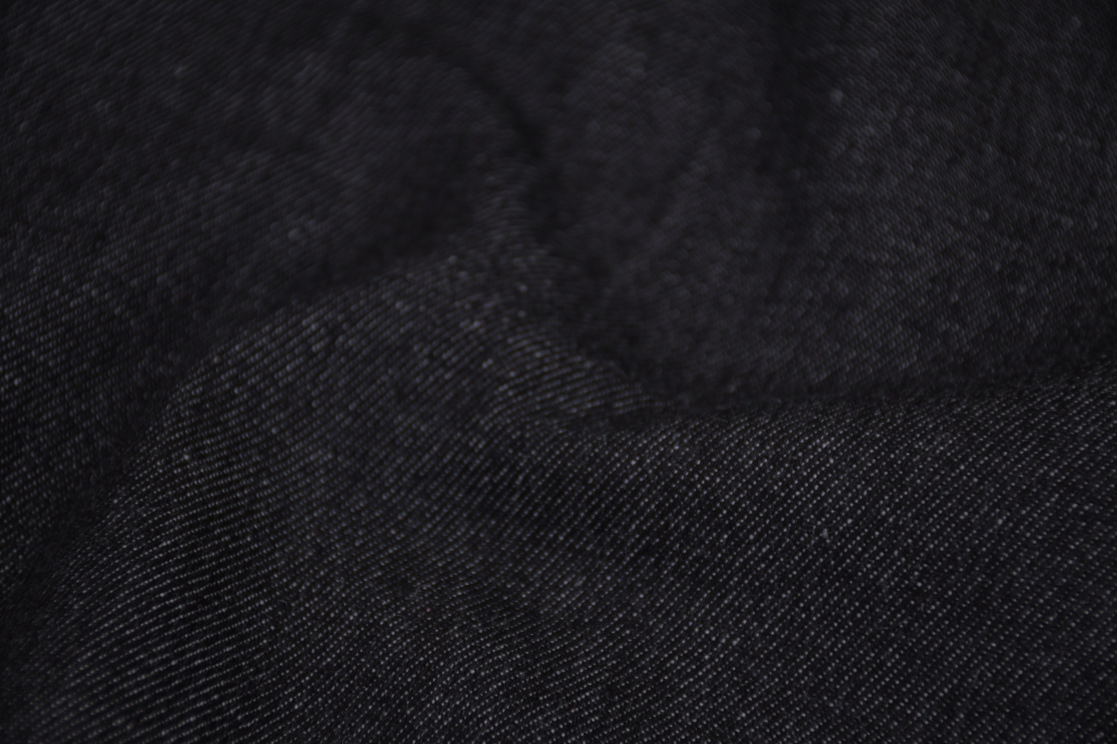 Denim Teddy Sherpa Fleece Fabric - Black