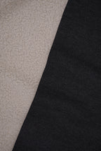 Denim Teddy Sherpa Fleece Fabric - Black