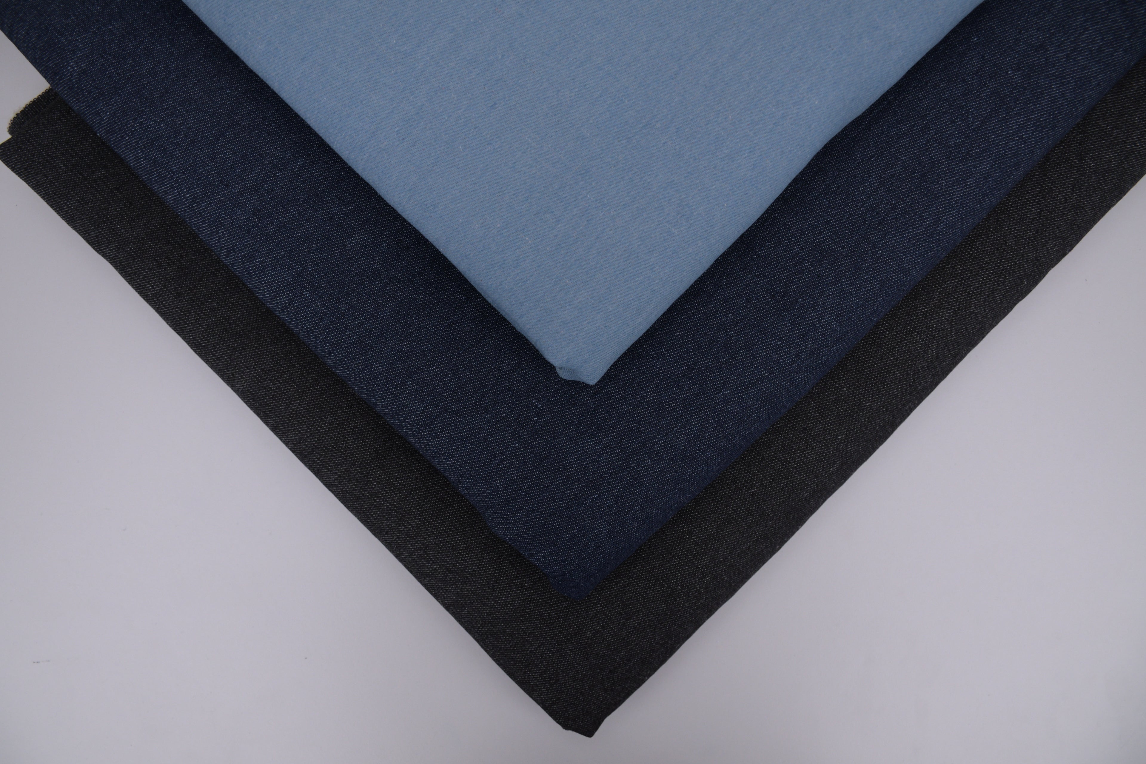 Denim Teddy Sherpa Fleece Fabric - Light Blue