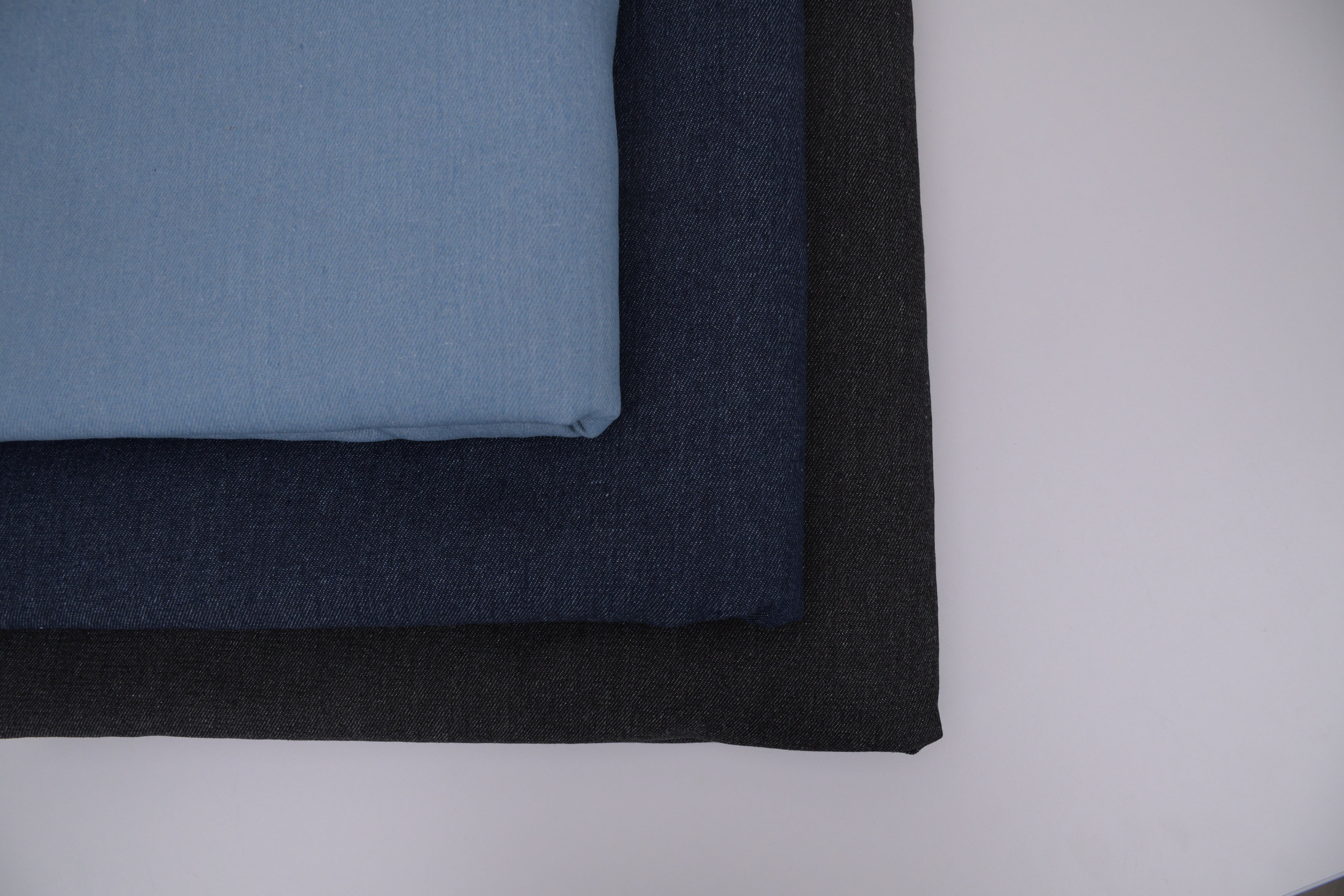 Denim Teddy Sherpa Fleece Fabric - Light Blue