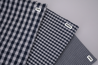 Gingham Checks Yarn-Dyed Cotton Fabric - Midnight Navy