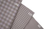 Gingham Checks Yarn-Dyed Cotton Fabric - Almond