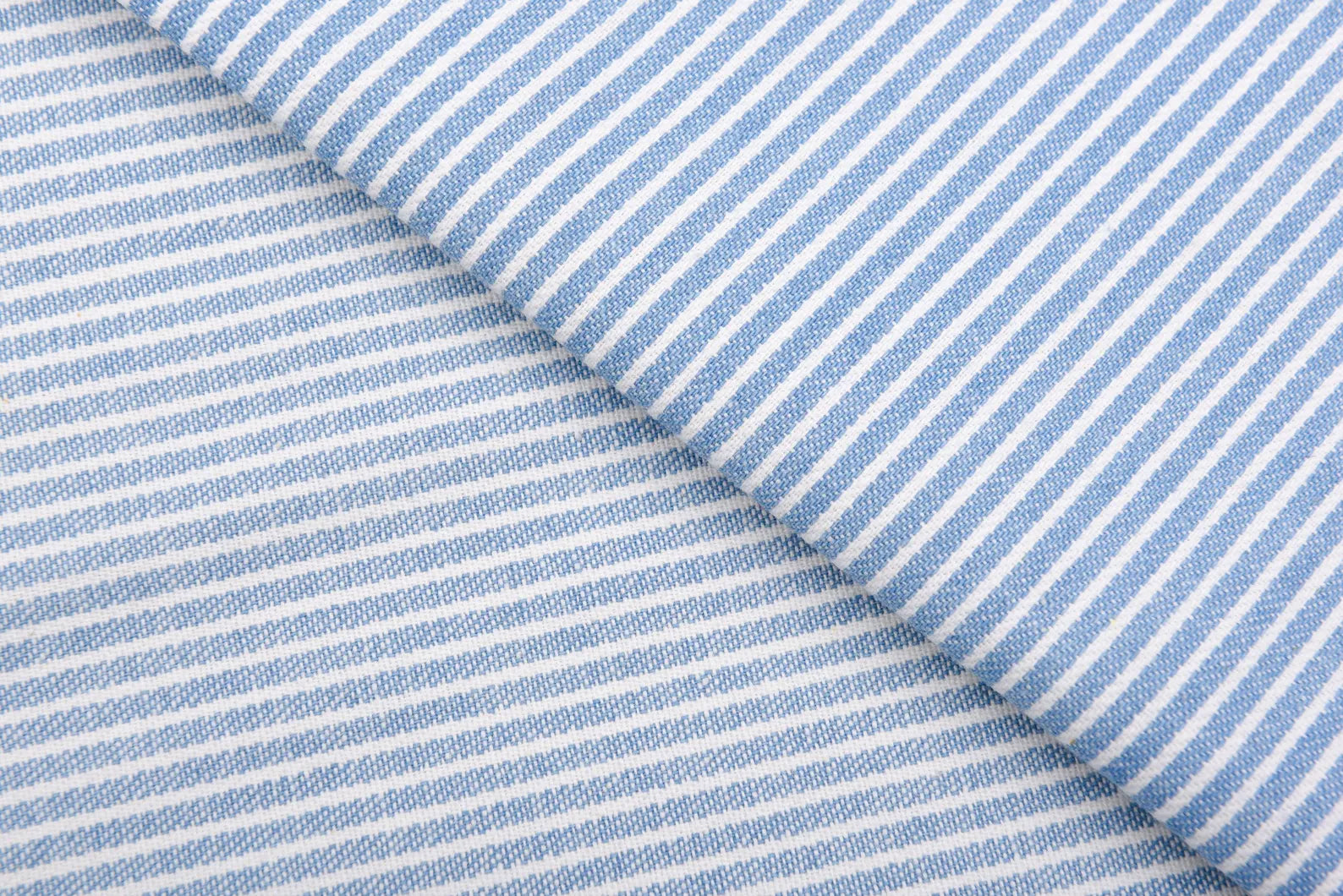 8oz Hickory Stripe Denim – Sky Blue
