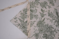 Lovers Nest Toile 100% Cotton Muslin Double Gauze Print - Forest Green