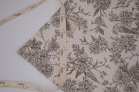 Lovers Nest Toile 100% Cotton Muslin Double Gauze Print - Dune Khaki